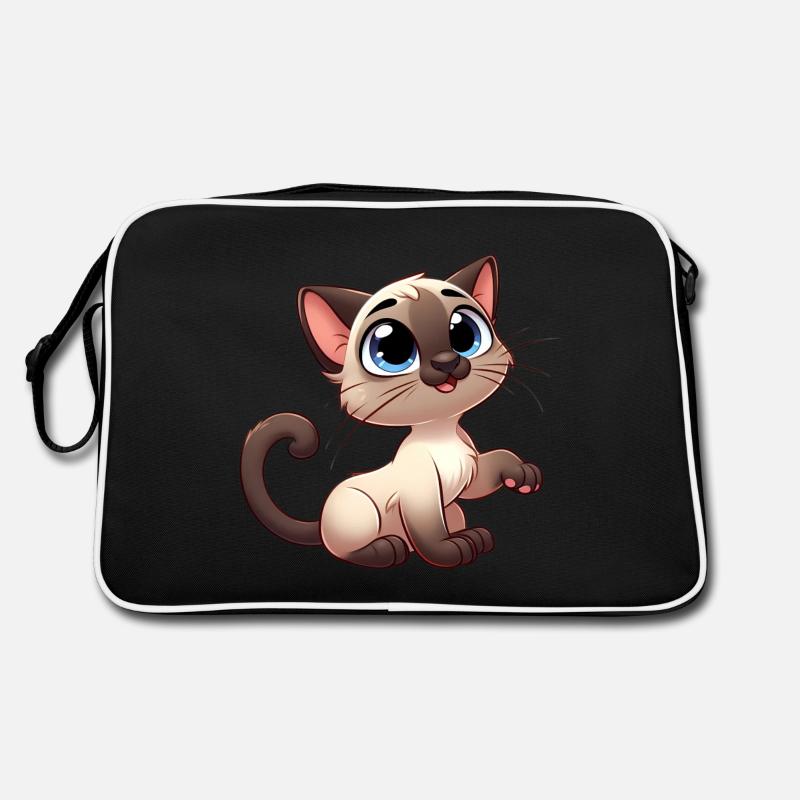Siamesisch 1 Retro Tasche