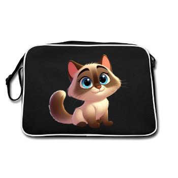 Siamese 17 - Retro Bag - black/white - Back