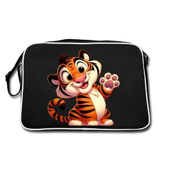 Tiger 7 - Retro Bag - black/white - Back