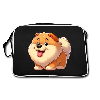 Chowchow 2 - Retro Bag - black/white - Back