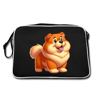 chowchow 3 - Retro Bag - black/white - Back