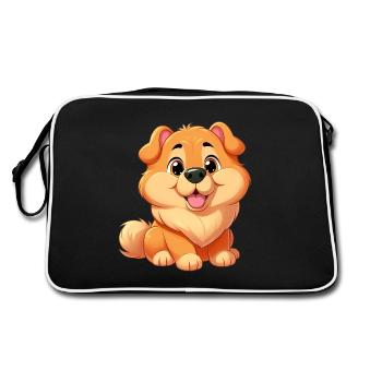 chinesische Fruchtkonfitüre - Retro Tasche - Schwarz/Weiß - Hinten
