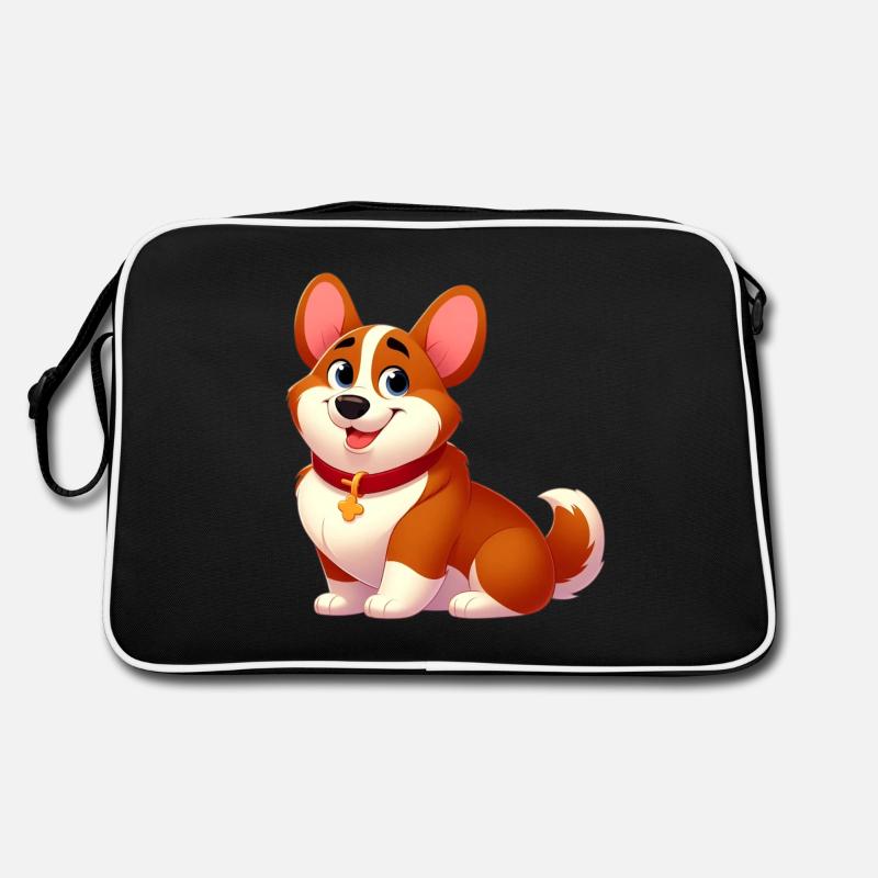 corgi 16 - Sac Retro - noir/blanc