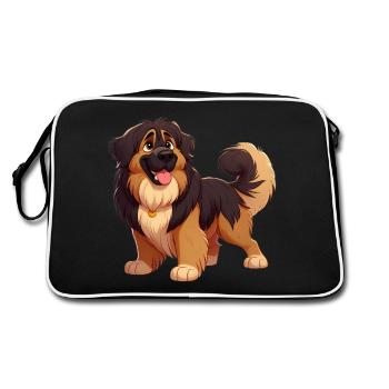 Leonberg 2 - Retro Bag - black/white - Back