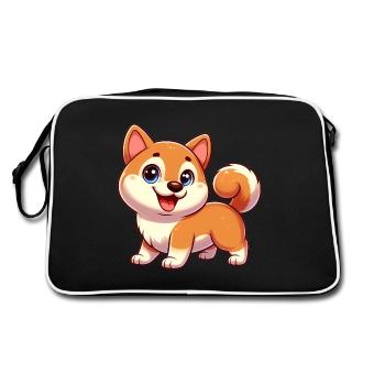 shiba - Sac Retro - noir/blanc - Dos