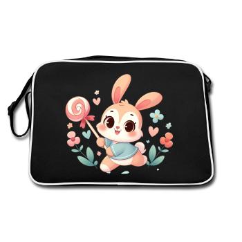 Rabbit 4 - Retro Bag - black/white - Back