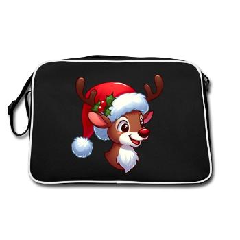 Rudolf 10 - Retro Tasche - Schwarz/Weiß - Hinten