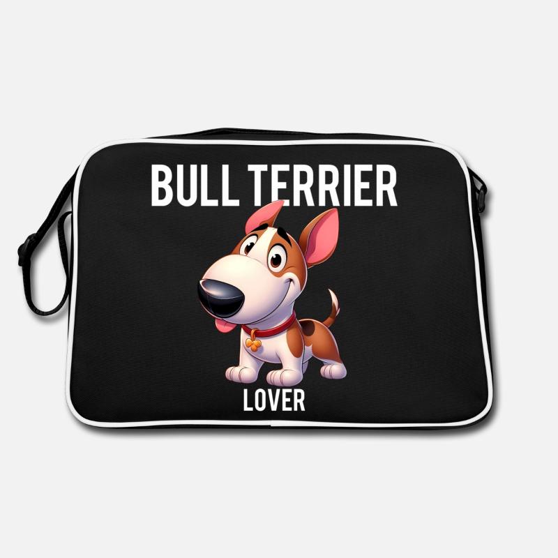 Bullterrier Liebhaber 3 Retro Tasche