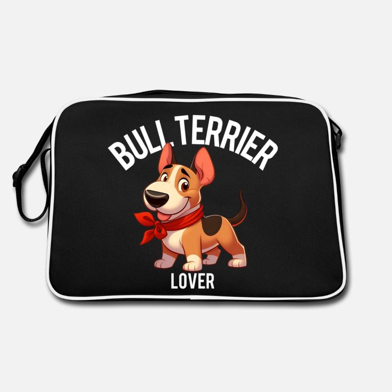 Bull Terrier Lover - Retro Bag - black/white