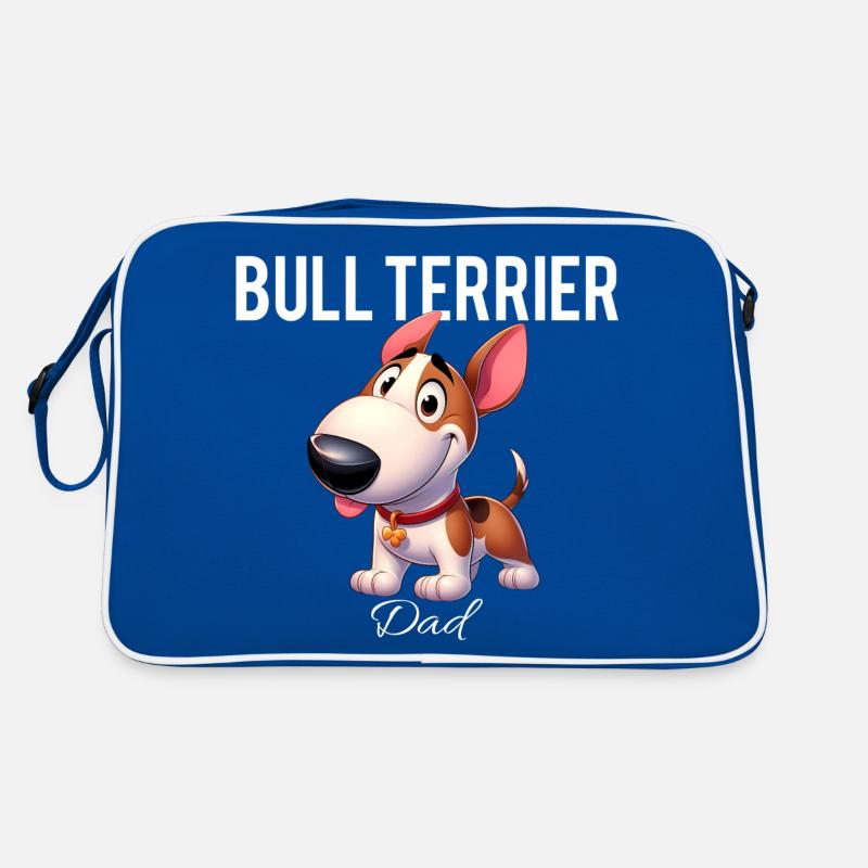 Bullterrier Vater Retro Tasche