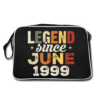 Juin 1999 Cadeau d’anniversaire Juin 1999 Juin 1999 - Sac Retro - noir/blanc - Dos