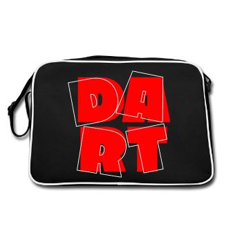 Jeu de fléchettes Dart Dart King 180 Bullseye - Sac Retro - noir/blanc - Dos