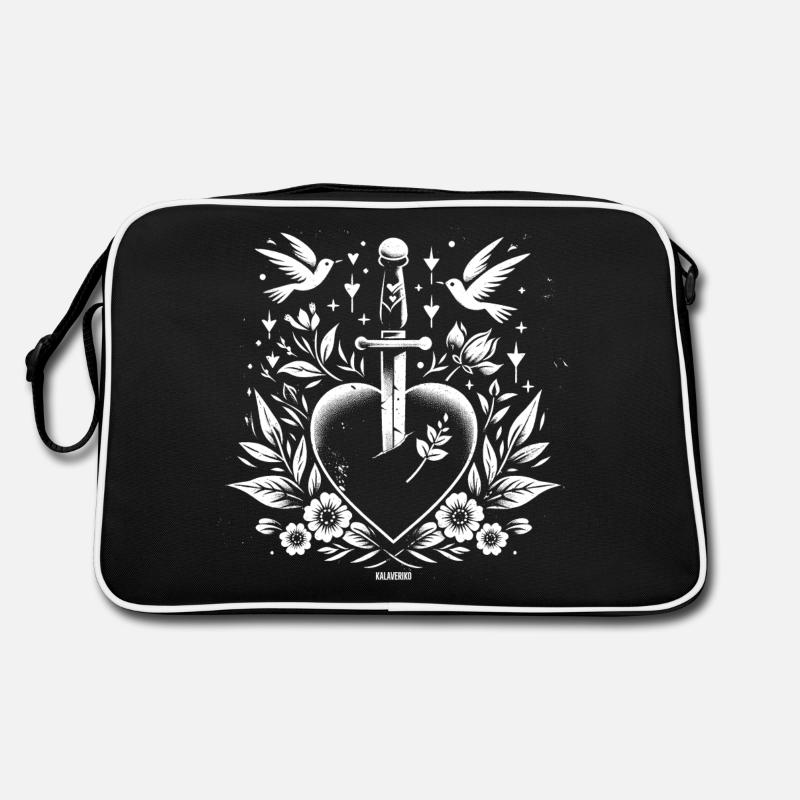 Heart Dagger Retro Bag