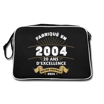 Made in 2004 20 years of original excellence - Retro Bag - black/white - Back
