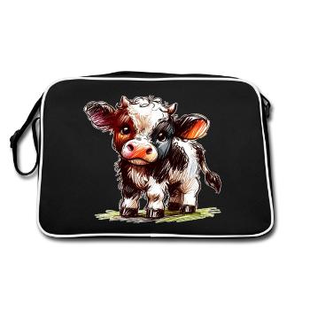Veau - Sac Retro - noir/blanc - Dos