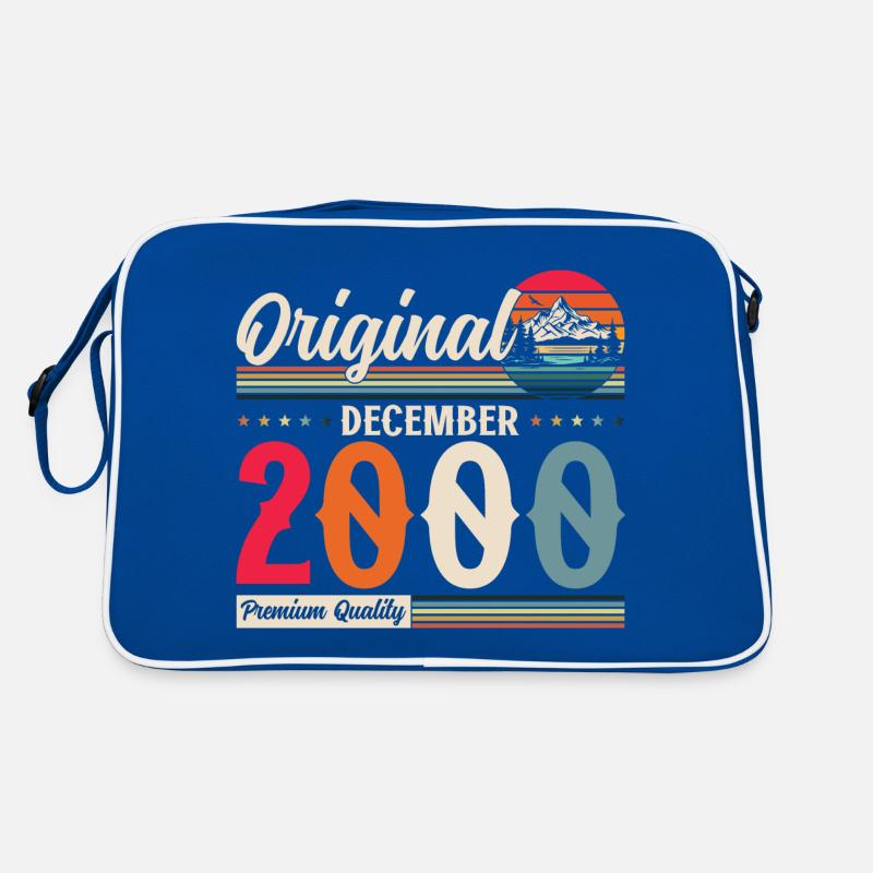 24ème Anniversaire Millésime Décembre 2000 Millésime Sac Retro