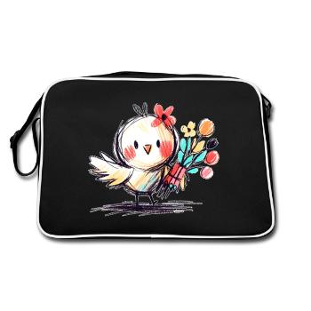 Birdie - Sac Retro - noir/blanc - Dos