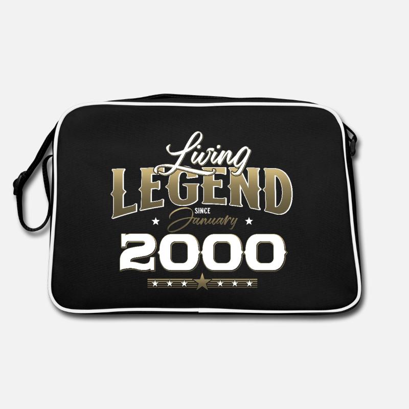 25th Birthday Legendary since January Vintage 2000 Retro Bag