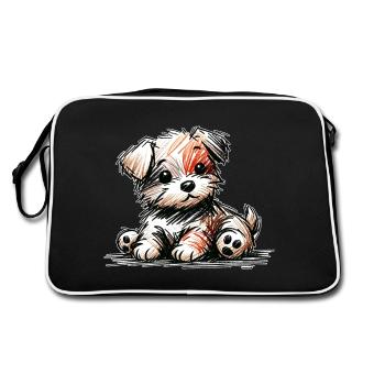 Chiot - Sac Retro - noir/blanc - Dos