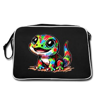 Gecko - Sac Retro - noir/blanc - Dos