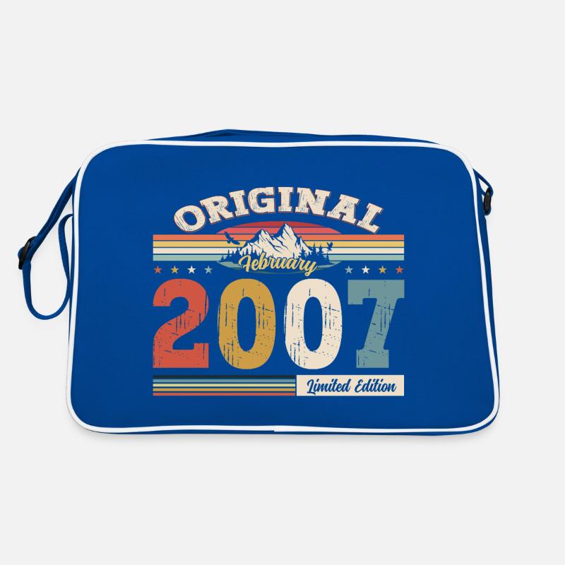 18. Geburtstag Geschenk Mann Original Februar 2007 Retro Tasche
