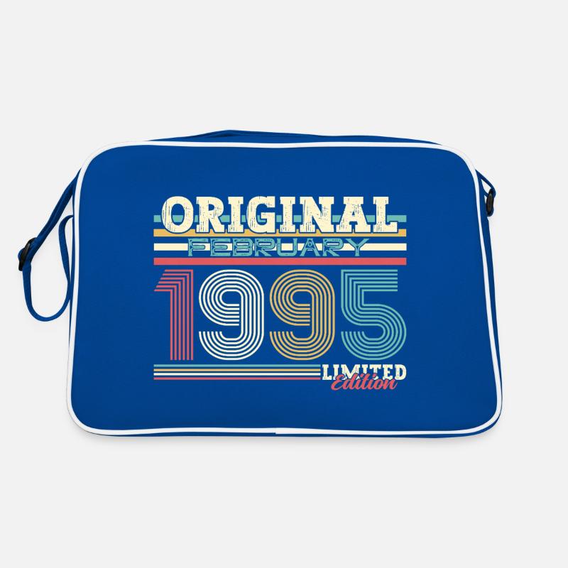 30. Geburtstag Geschenk Mann Original Februar 1995 Retro Tasche
