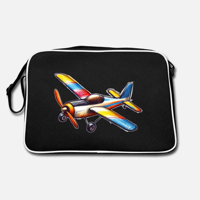 Flugzeug Retro Tasche