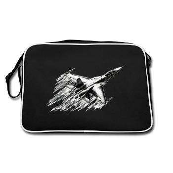 Combattant - Sac Retro - noir/blanc - Dos