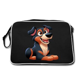 Beauceron 7 - Retro Bag - black/white - Back