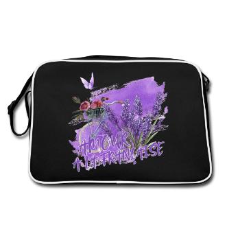 Amour à la Française Lavande et flair provençal - Sac Retro - noir/blanc - Dos