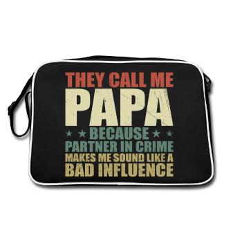 Cadeau Parfait Pour Papa - Sac Retro - noir/blanc - Dos