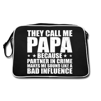 Cadeau Parfait Pour Papa - Sac Retro - noir/blanc - Dos