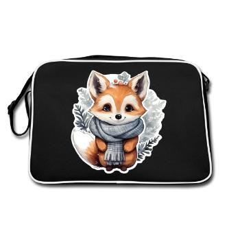 Winter Fox - Retro Bag - black/white - Back