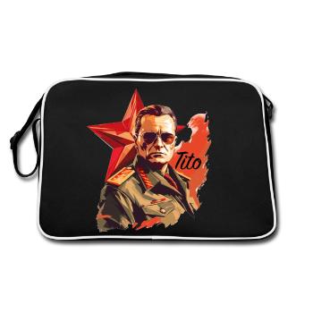 Marsal J.B.Tito Shirt, must have for nostalgics! - Retro Bag - black/white - Back