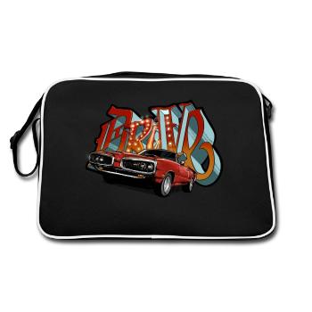 Drive SüperBee - Retro Bag - black/white - Back
