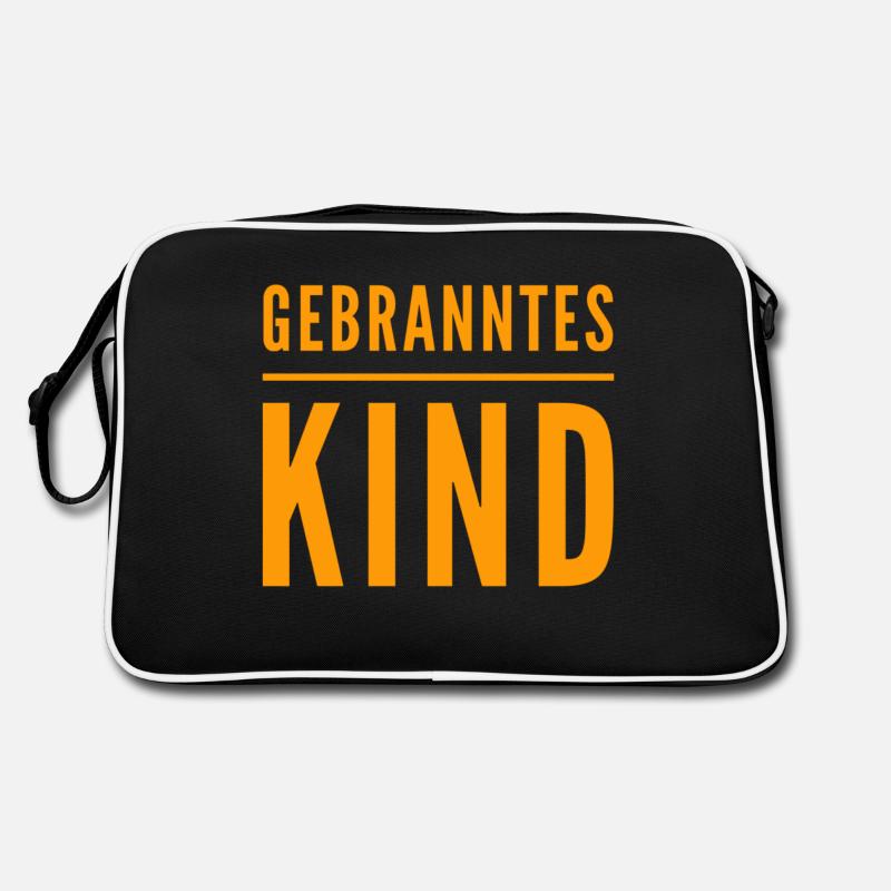 ich bin ein gebranntes Kind Retro Tasche
