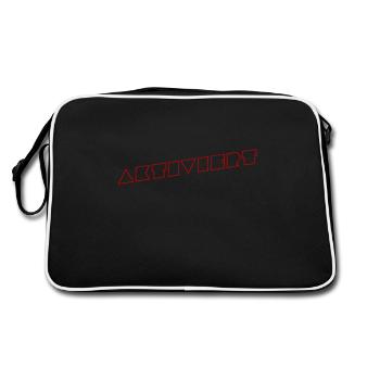 ich wurde aktiviert - Retro Tasche - Schwarz/Weiß - Hinten