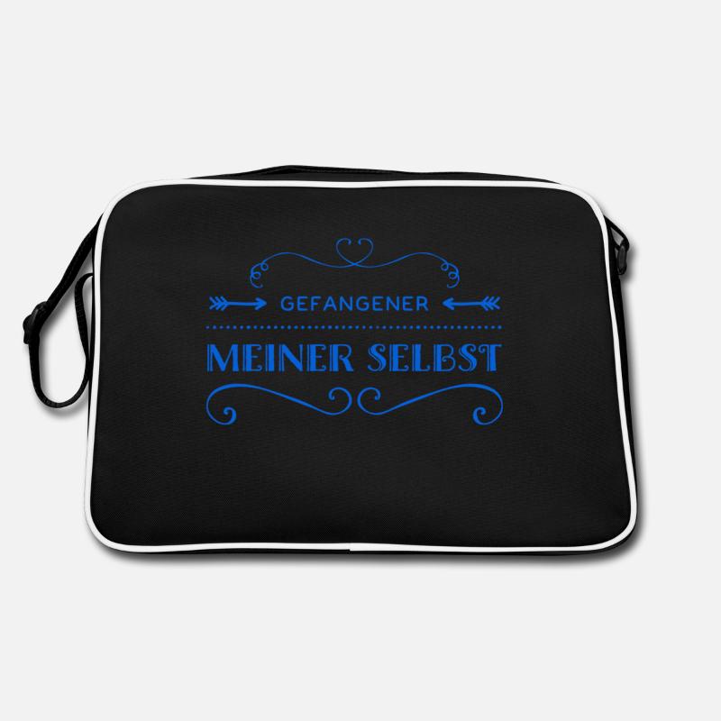 ich bin ein Gefangener meiner Selbst Retro Tasche