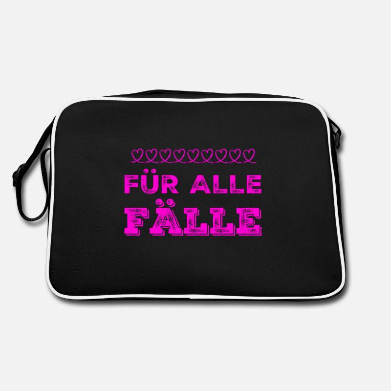 ich habe einen Plan B Retro Tasche