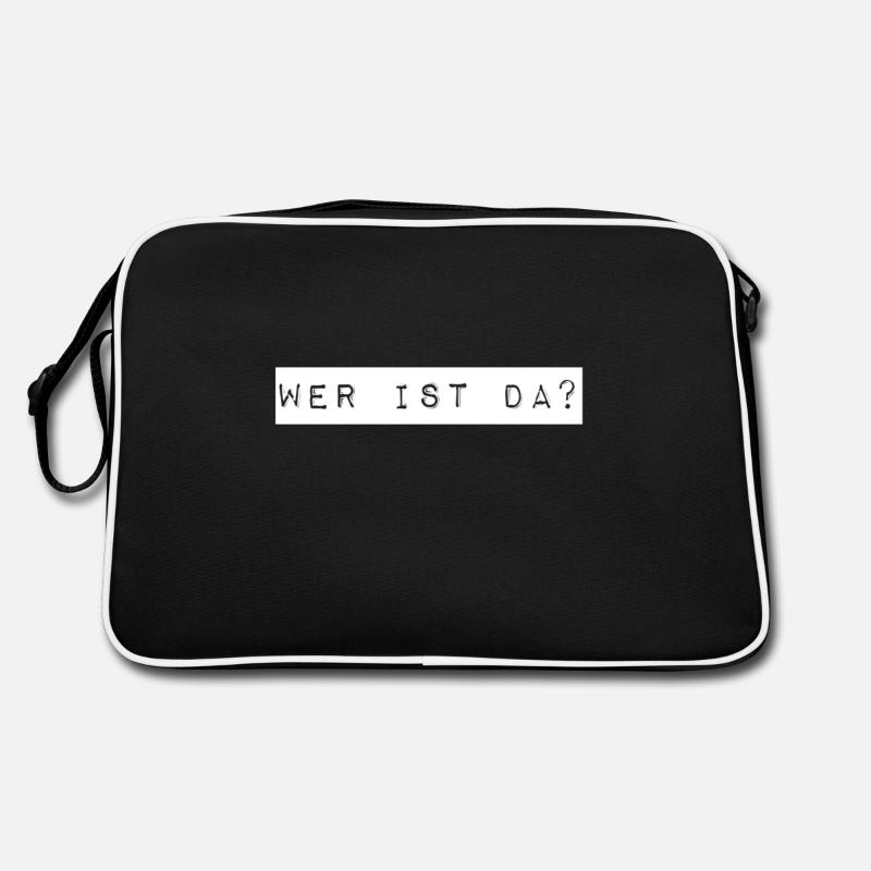 wer ist denn da? Retro Tasche