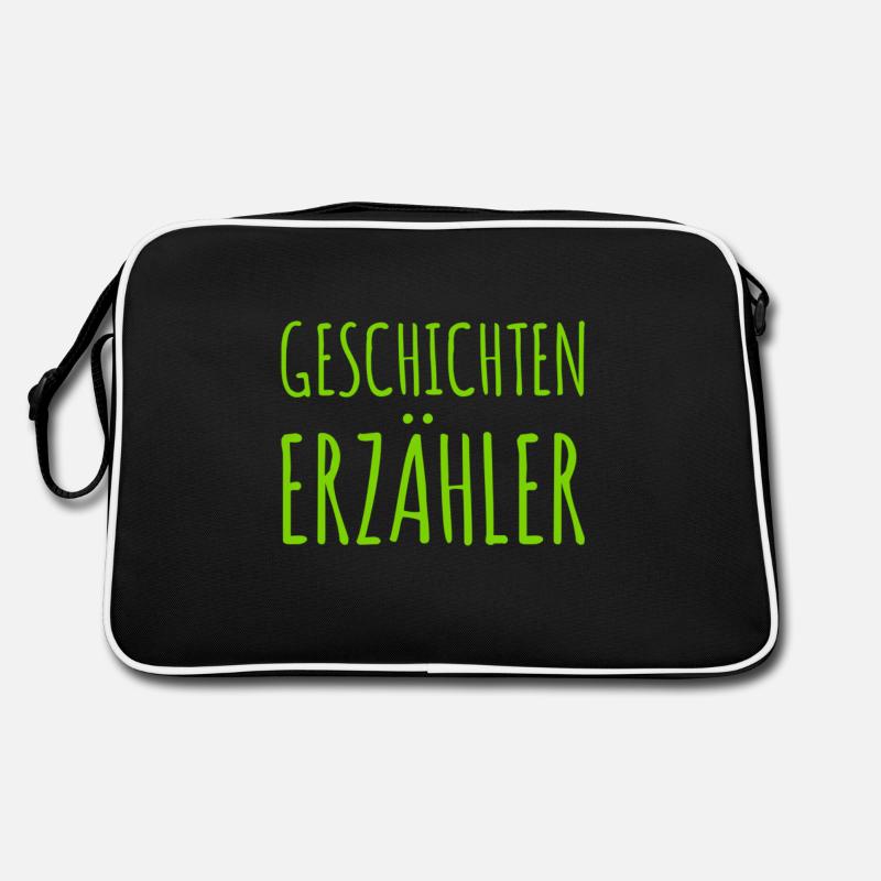 ich bin ein Geschichtenerzähler Retro Tasche
