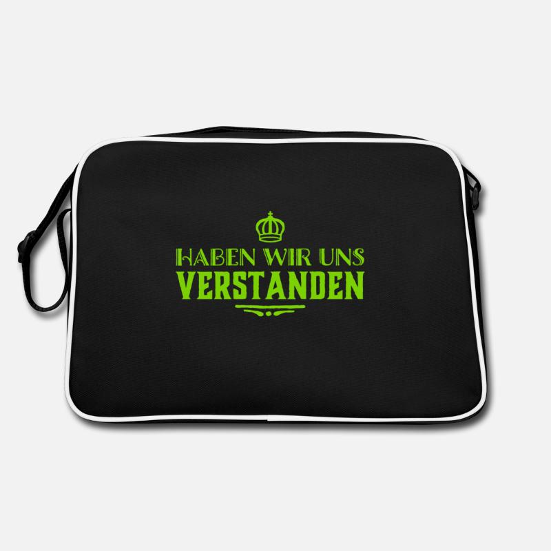 Hast du verstanden? - Retro Tasche - Schwarz/Weiß