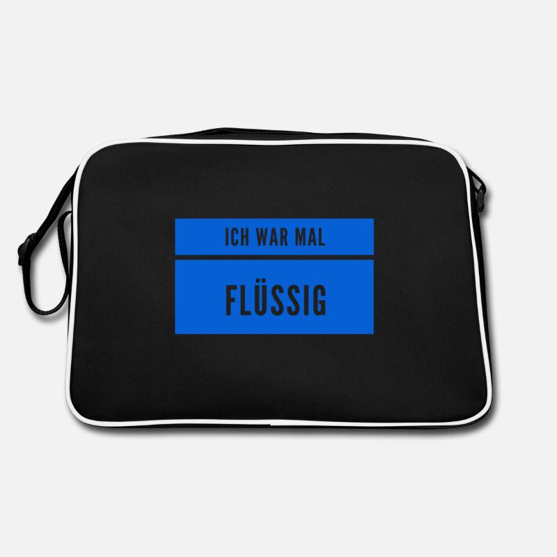 flüssig war gestern Retro Tasche