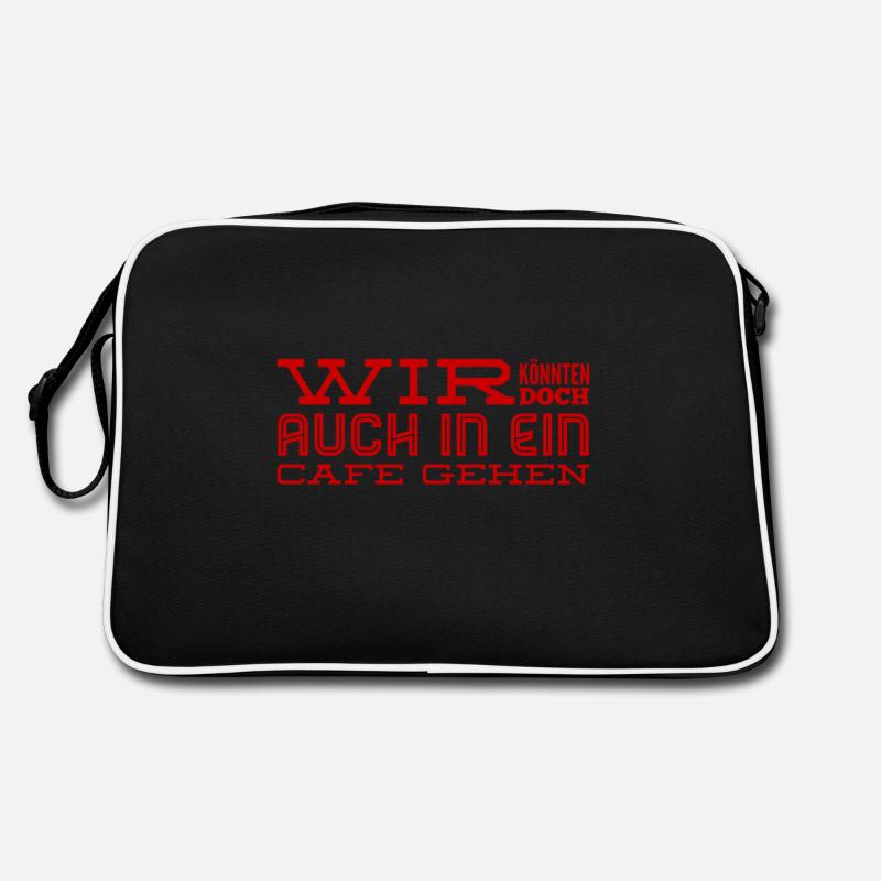 Ab in ein Cafe Retro Tasche
