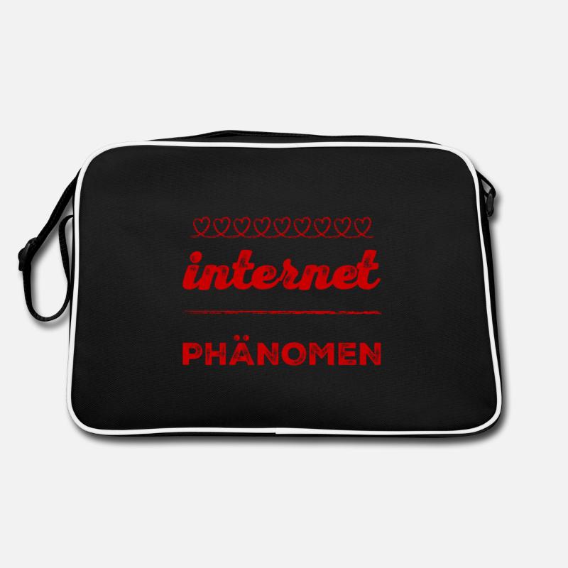 ich bin ein Internetphänomen Retro Tasche