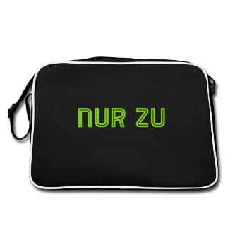 ich mache dir Mut - Retro Tasche - Schwarz/Weiß - Hinten
