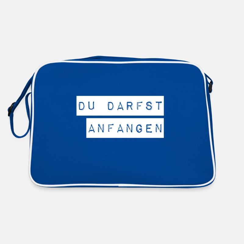 ich lasse dir den Vortritt Retro Tasche