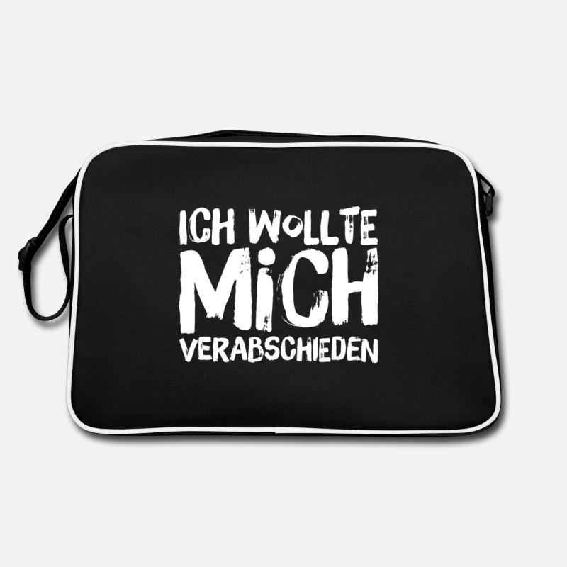 die Zeit ist vorbei Retro Tasche