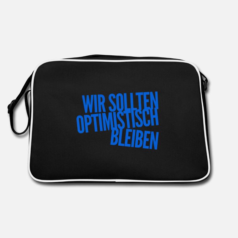 Optimismus geht immer Retro Tasche