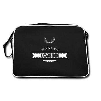 total bezaubernd - Retro Tasche - Schwarz/Weiß - Hinten